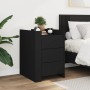 Mesita de noche madera de ingeniería negro 45x50x65 cm de , Mesitas de noche - Ref: Foro24-848305, Precio: 91,73 €, Descuento: %