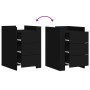 Mesita de noche madera de ingeniería negro 45x50x65 cm de , Mesitas de noche - Ref: Foro24-848305, Precio: 91,73 €, Descuento: %