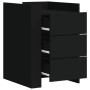 Mesita de noche madera de ingeniería negro 45x50x65 cm de , Mesitas de noche - Ref: Foro24-848305, Precio: 91,73 €, Descuento: %