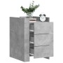 Mesita de noche madera de ingeniería gris hormigón 45x50x65 cm de , Mesitas de noche - Ref: Foro24-848307, Precio: 89,87 €, D...