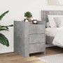 Mesita de noche madera de ingeniería gris hormigón 45x50x65 cm de , Mesitas de noche - Ref: Foro24-848307, Precio: 89,87 €, D...