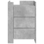 Mesita de noche madera de ingeniería gris hormigón 45x50x65 cm de , Mesitas de noche - Ref: Foro24-848307, Precio: 89,87 €, D...