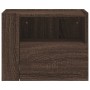 Mesitas de noche de pared 2 uds color marrón roble 45x30x35 cm de , Mesitas de noche - Ref: Foro24-848324, Precio: 70,45 €, D...