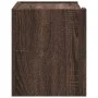 Wall-mounted bedside tables 2 units brown oak color 45x30x35 cm by , Nightstands - Ref: Foro24-848324, Price: 77,29 €, Discou...