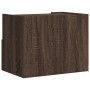 Mesitas de noche de pared 2 uds color marrón roble 45x30x35 cm de , Mesitas de noche - Ref: Foro24-848324, Precio: 70,45 €, D...