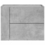 Mesita de noche de pared 2 uds color gris hormigón 45x30x35 cm de , Mesitas de noche - Ref: Foro24-848332, Precio: 73,89 €, D...