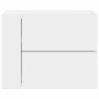 Mesitas de noche de pared 2 unidades blanca 45x30x35 cm de , Mesitas de noche - Ref: Foro24-848326, Precio: 76,04 €, Descuent...
