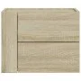 Wall-mounted bedside tables 2 units Sonoma oak 45x30x35 cm by , Nightstands - Ref: Foro24-848330, Price: 78,35 €, Discount: %