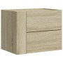 Mesitas de noche de pared 2 unidades roble Sonoma 45x30x35 cm de , Mesitas de noche - Ref: Foro24-848330, Precio: 73,66 €, De...