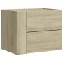 Mesitas de noche de pared 2 unidades roble Sonoma 45x30x35 cm de , Mesitas de noche - Ref: Foro24-848330, Precio: 78,35 €, De...