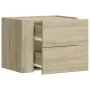 Wall-mounted bedside tables 2 units Sonoma oak 45x30x35 cm by , Nightstands - Ref: Foro24-848330, Price: 78,35 €, Discount: %