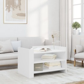 Mesa de centro madera de ingeniería blanca 80x50x50 cm de , Mesas de centro - Ref: Foro24-848339, Precio: 62,46 €, Descuento: %