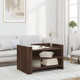 Mitteltisch aus braunem Eichenfurnierholz 80x50x50 cm von , Couchtisch - Ref: Foro24-848345, Preis: 64,32 €, Rabatt: %