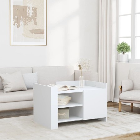 Mesa de centro madera de ingeniería blanca 80x50x50 cm de , Mesas de centro - Ref: Foro24-848353, Precio: 67,06 €, Descuento: %