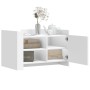 Mesa de centro madera de ingeniería blanca 80x50x50 cm de , Mesas de centro - Ref: Foro24-848353, Precio: 67,06 €, Descuento: %