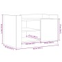 Mesa de centro madera de ingeniería blanca 80x50x50 cm de , Mesas de centro - Ref: Foro24-848353, Precio: 67,06 €, Descuento: %