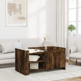 Mesa de centro madera de ingeniería roble ahumado 100x50x50 cm de , Mesas de centro - Ref: Foro24-848364, Precio: 78,80 €, De...