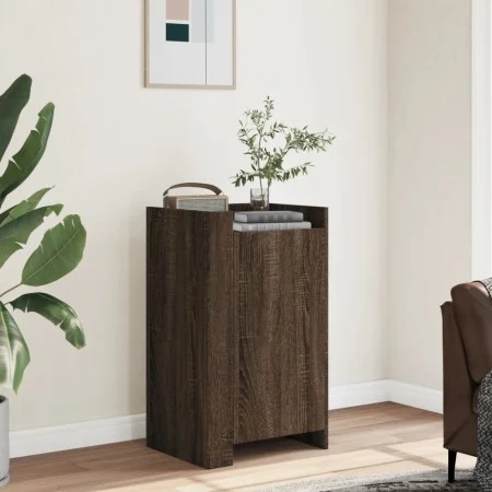 Aparador madera contrachapada marrón roble 45x35x75 cm de , Aparadores - Ref: Foro24-848401, Precio: 68,67 €, Descuento: %