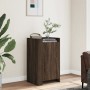 Aparador madera contrachapada marrón roble 45x35x75 cm de , Aparadores - Ref: Foro24-848401, Precio: 69,84 €, Descuento: %