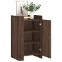 Aparador madera contrachapada marrón roble 45x35x75 cm de , Aparadores - Ref: Foro24-848401, Precio: 68,67 €, Descuento: %