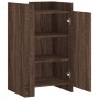 Aparador madera contrachapada marrón roble 45x35x75 cm de , Aparadores - Ref: Foro24-848401, Precio: 69,84 €, Descuento: %