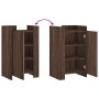 Aparador madera contrachapada marrón roble 45x35x75 cm de , Aparadores - Ref: Foro24-848401, Precio: 69,84 €, Descuento: %