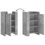 Aparador de madera de ingeniería gris hormigón 45x35x75 cm de , Aparadores - Ref: Foro24-848398, Precio: 68,34 €, Descuento: %