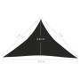 Toldo de vela HDPE negro 160 g/m² 4x4x5,8 m de vidaXL, Sombrillas - Ref: Foro24-311754, Precio: 29,23 €, Descuento: %