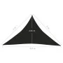 Toldo de vela HDPE negro 160 g/m² 4x4x5,8 m de vidaXL, Sombrillas - Ref: Foro24-311754, Precio: 35,22 €, Descuento: %