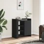 Engineered wood black sideboard 73.5x35x75 cm by , Sideboards - Ref: Foro24-848403, Price: 74,87 €, Discount: %