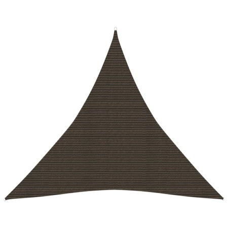Toldo de vela HDPE marrón 160 g/m² 5x5x5 m de vidaXL, Sombrillas - Ref: Foro24-311812, Precio: 44,41 €, Descuento: %