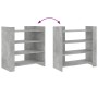 Aparador de madera contrachapada gris hormigón 73,5x35x75 cm de , Aparadores - Ref: Foro24-848391, Precio: 53,45 €, Descuento: %
