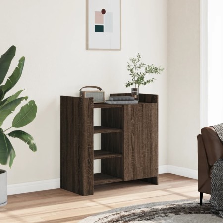 Aparador de madera de ingeniería marrón roble 73,5x35x75 cm de , Aparadores - Ref: Foro24-848408, Precio: 79,36 €, Descuento: %