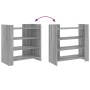 Aparador de madera de ingeniería gris Sonoma 73,5x35x75 cm de , Aparadores - Ref: Foro24-848393, Precio: 56,54 €, Descuento: %