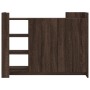 Aparador de madera de ingeniería marrón roble 100x35x75 cm de , Aparadores - Ref: Foro24-848415, Precio: 104,08 €, Descuento: %