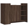 Aparador de madera de ingeniería marrón roble 100x35x75 cm de , Aparadores - Ref: Foro24-848415, Precio: 104,08 €, Descuento: %