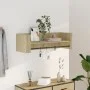 Estante de pared madera ingeniería roble Sonoma 100x35x30,5 cm de , Estantes y estanterías - Ref: Foro24-848460, Precio: 40,1...