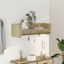 Estante de pared madera ingeniería roble Sonoma 100x35x30,5 cm de , Estantes y estanterías - Ref: Foro24-848460, Precio: 40,8...