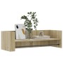 Estante de pared madera ingeniería roble Sonoma 100x35x30,5 cm de , Estantes y estanterías - Ref: Foro24-848460, Precio: 40,8...
