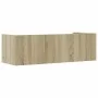 Estante de pared madera ingeniería roble Sonoma 100x35x30,5 cm de , Estantes y estanterías - Ref: Foro24-848460, Precio: 40,1...