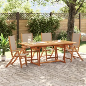 Sillas de jardín plegables 4 uds madera maciza acacia textileno de , Sillas de jardín - Ref: Foro24-3279244, Precio: 344,02 €...
