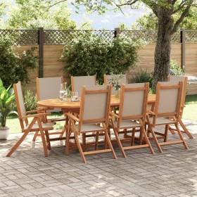 Sillas de jardín plegables 8 uds madera maciza acacia textileno de , Sillas de jardín - Ref: Foro24-3279246, Precio: 683,88 €...