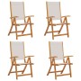 Sillas de jardín plegables 4 uds madera maciza acacia textileno de , Sillas de jardín - Ref: Foro24-3279238, Precio: 300,93 €...