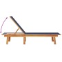 Tumbonas 2 unidades madera maciza de acacia y textileno azul de , Tumbonas - Ref: Foro24-3279250, Precio: 336,85 €, Descuento: %