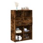 Aparador de madera de ingeniería roble ahumado 80x42,5x124 cm de , Aparadores - Ref: Foro24-3281389, Precio: 144,07 €, Descue...