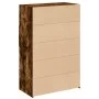Aparador de madera de ingeniería roble ahumado 80x42,5x124 cm de , Aparadores - Ref: Foro24-3281389, Precio: 142,05 €, Descue...