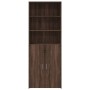Aparador alto madera de ingeniería marrón roble 70x42,5x185 cm de , Aparadores - Ref: Foro24-3281377, Precio: 154,18 €, Descu...