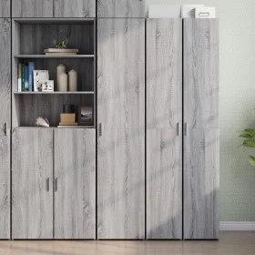 Aparador de madera de ingeniería gris Sonoma 40x42,5x185 cm de , Aparadores - Ref: Foro24-3281404, Precio: 130,95 €, Descuent...