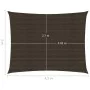 Toldo de vela HDPE marrón 160 g/m² 3x4,5 m de vidaXL, Sombrillas - Ref: Foro24-311788, Precio: 35,88 €, Descuento: %