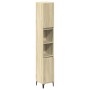Set de muebles de baño 3 pzas madera contrachapada roble Sonoma de , Muebles de baño - Ref: Foro24-3307672, Precio: 200,57 €,...